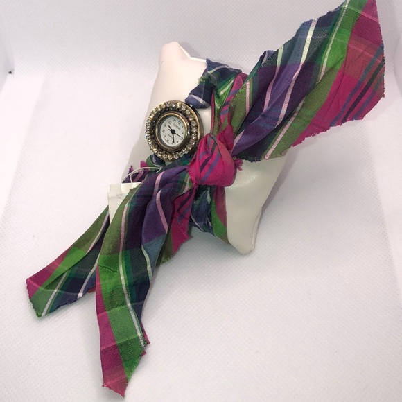 NWT Vintage John Wind Silk Wrap Watch - Picture 3 of 7